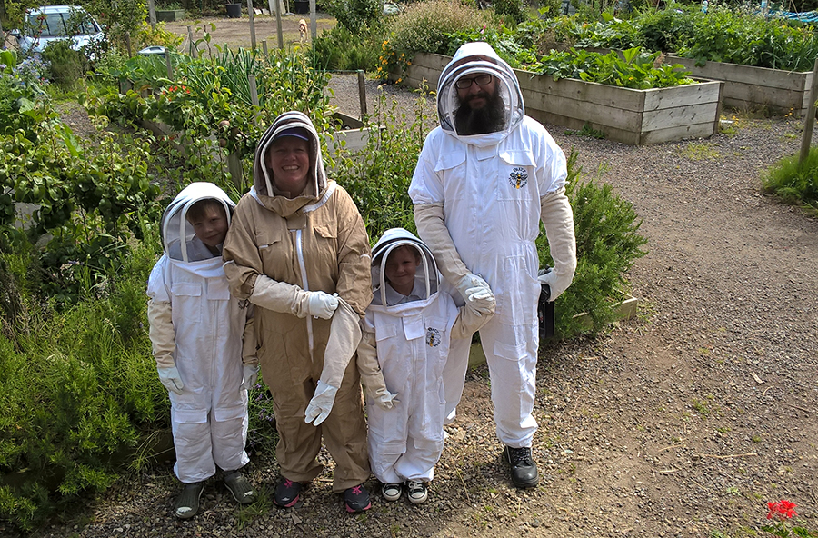 Group of Bee Keepers at Worsley Hall Allotments