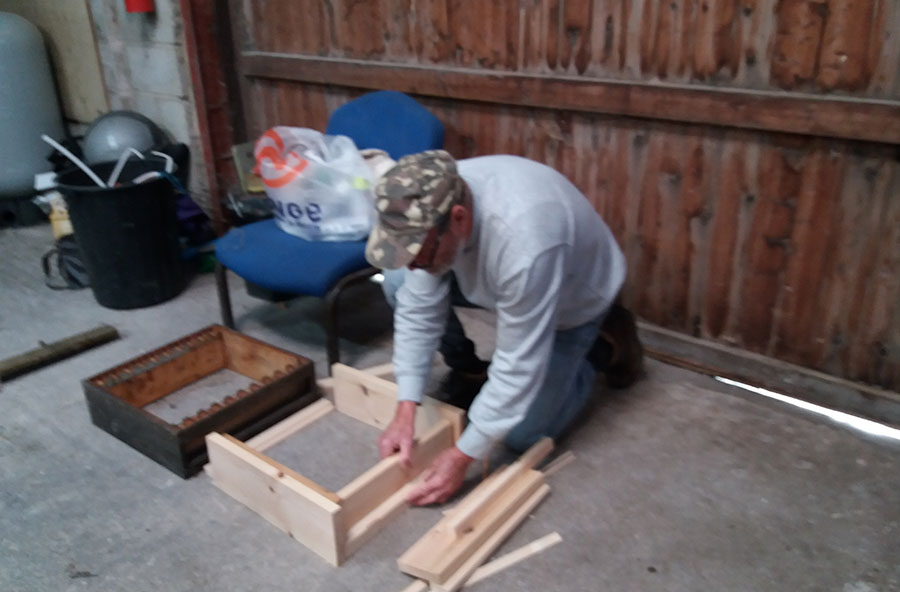 Making an apiary at Worsley Hall Allotments